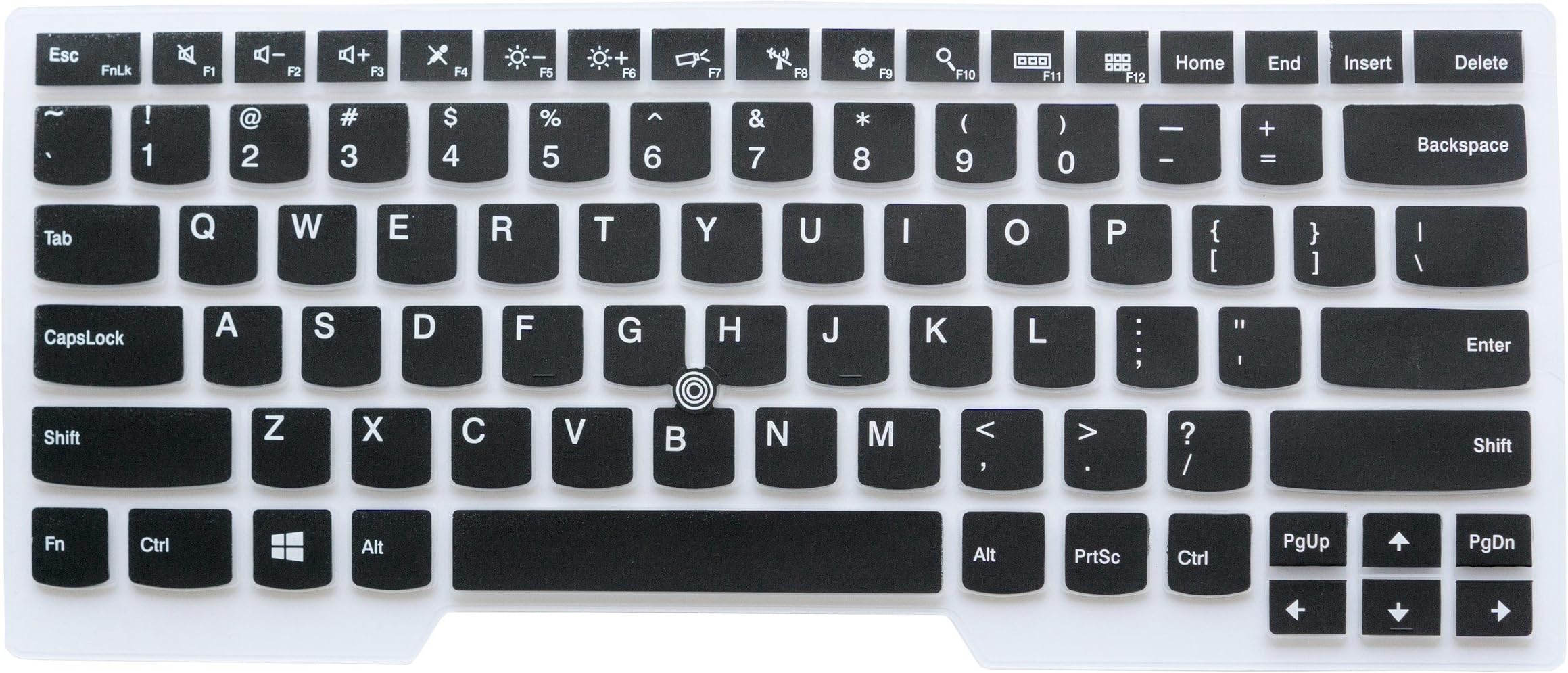 Silicone Keyboard Skin Cover for IBM Lenovo ThinkPad S3,S430,X230,E330, E335, E430, E430C, E431, E435, E440, E445, T430, T430c, T430s,T430u,T431s,T440,T440p,T440s,L440,L330,T530,L530,W530. Semi-Black