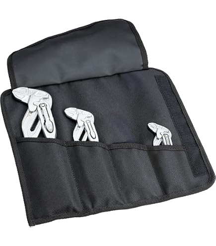 HAZET Pliers Wrench Set 762/3, 3 Pieces, 125-260 mm, Precise Quick