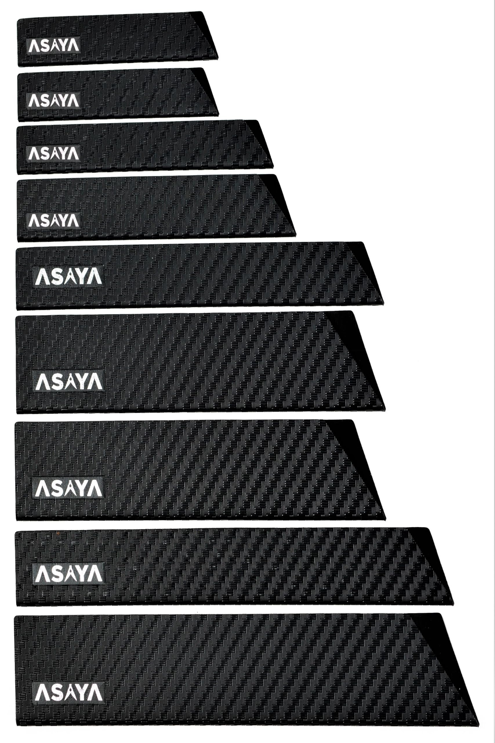 Photo 1 of Asaya Professional Knife Edge Guards -Universal Blade Covers - Extra Strength, ABS Plastic and BPA-Free Felt Lining, non-Toxic and Food Safe - Knives Not Included (9Pcs)