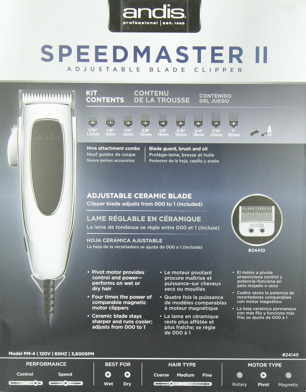 tondeuse speedmaster andis