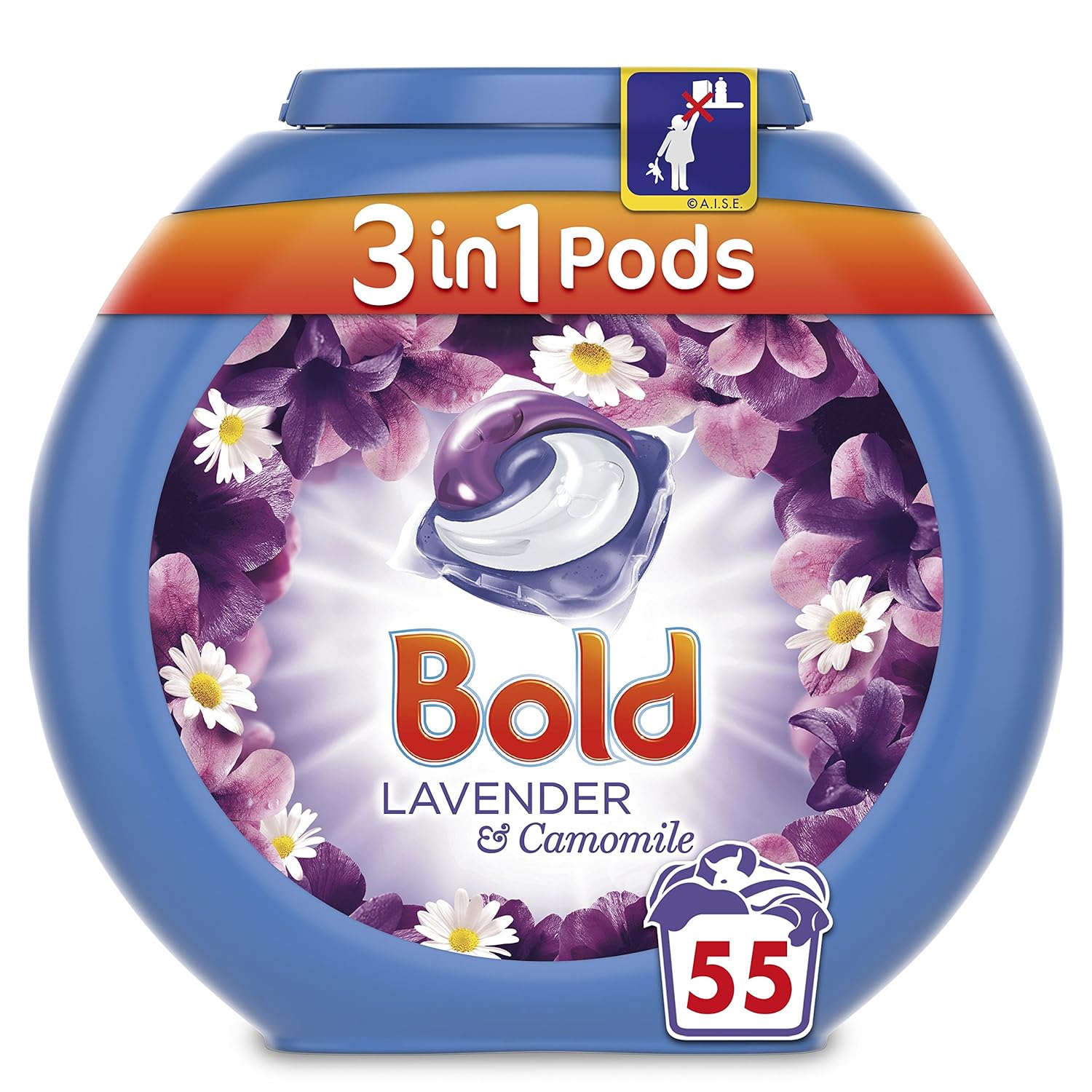 Bold 3in1 Pods with a Touch of Lenor Long Lasting Freshness, 55