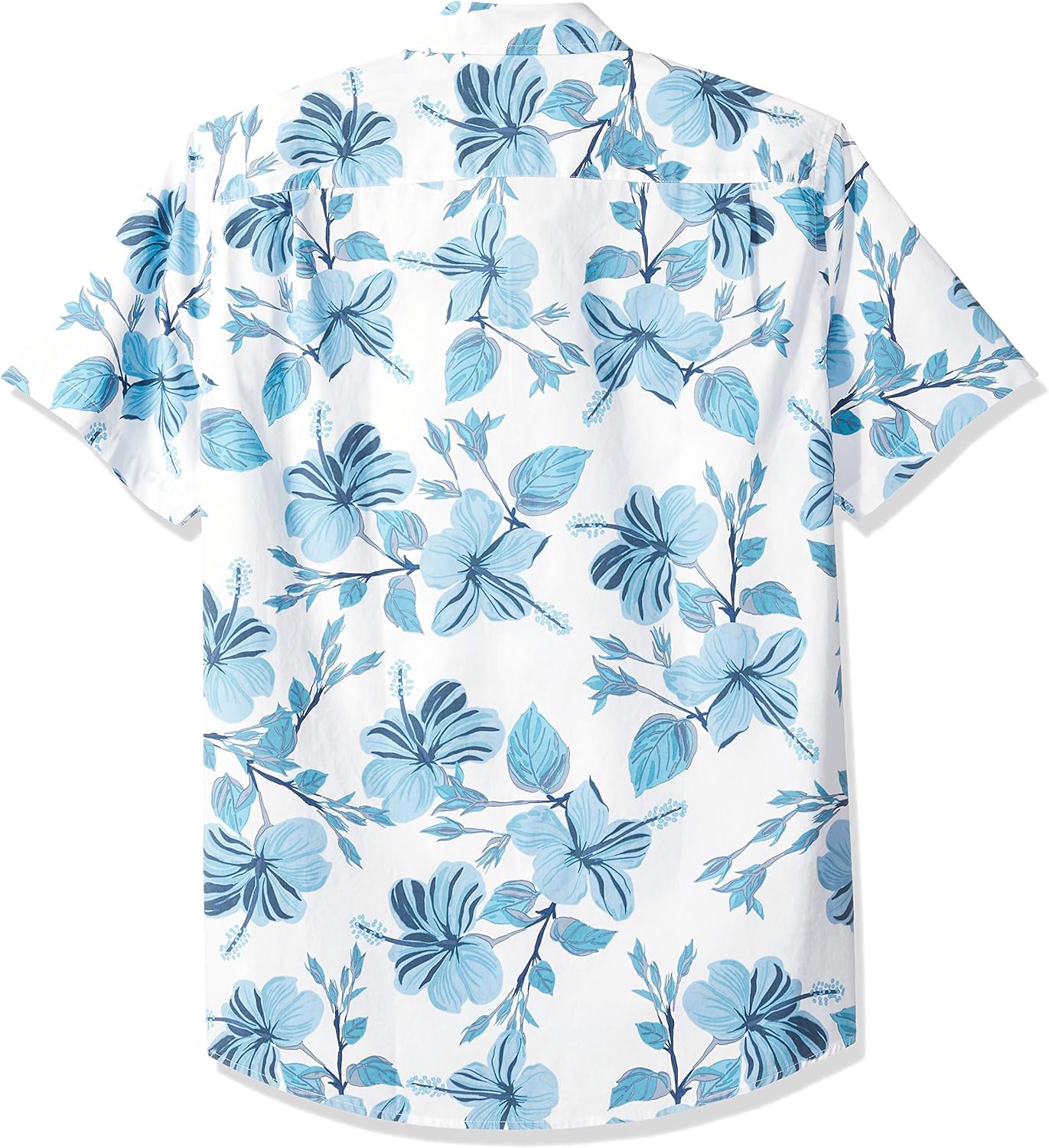  Essentials Men's Regular-fit Short-Sleeve Print Shirt: Clothing