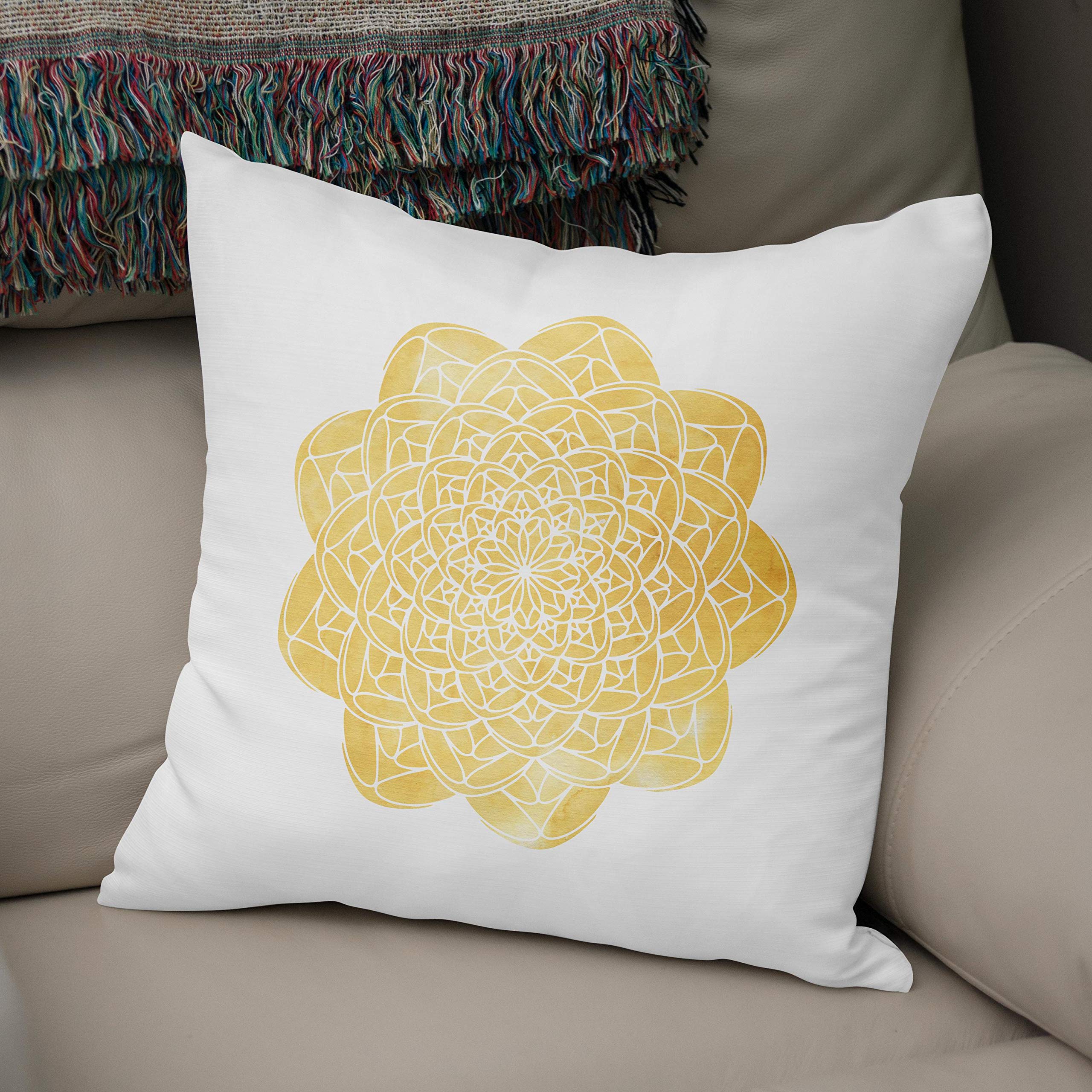 Bonamaison, Decorative Cushion Cover - 50% Cotton 50% Polyester - 43x43cm - Designed and Manufactured in Turkey