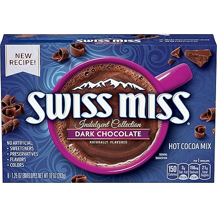 Amazon Com Swiss Miss Dark Chocolate Sensation Hot Cocoa Mix