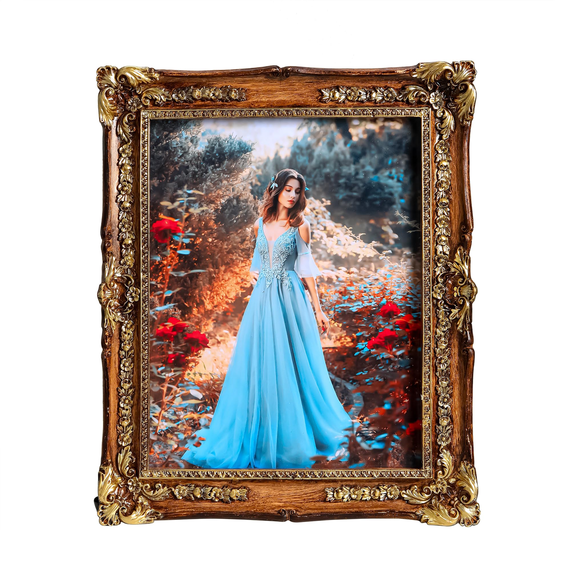 Satmole 5x7 Vintage Picture Frame - Elegant Black