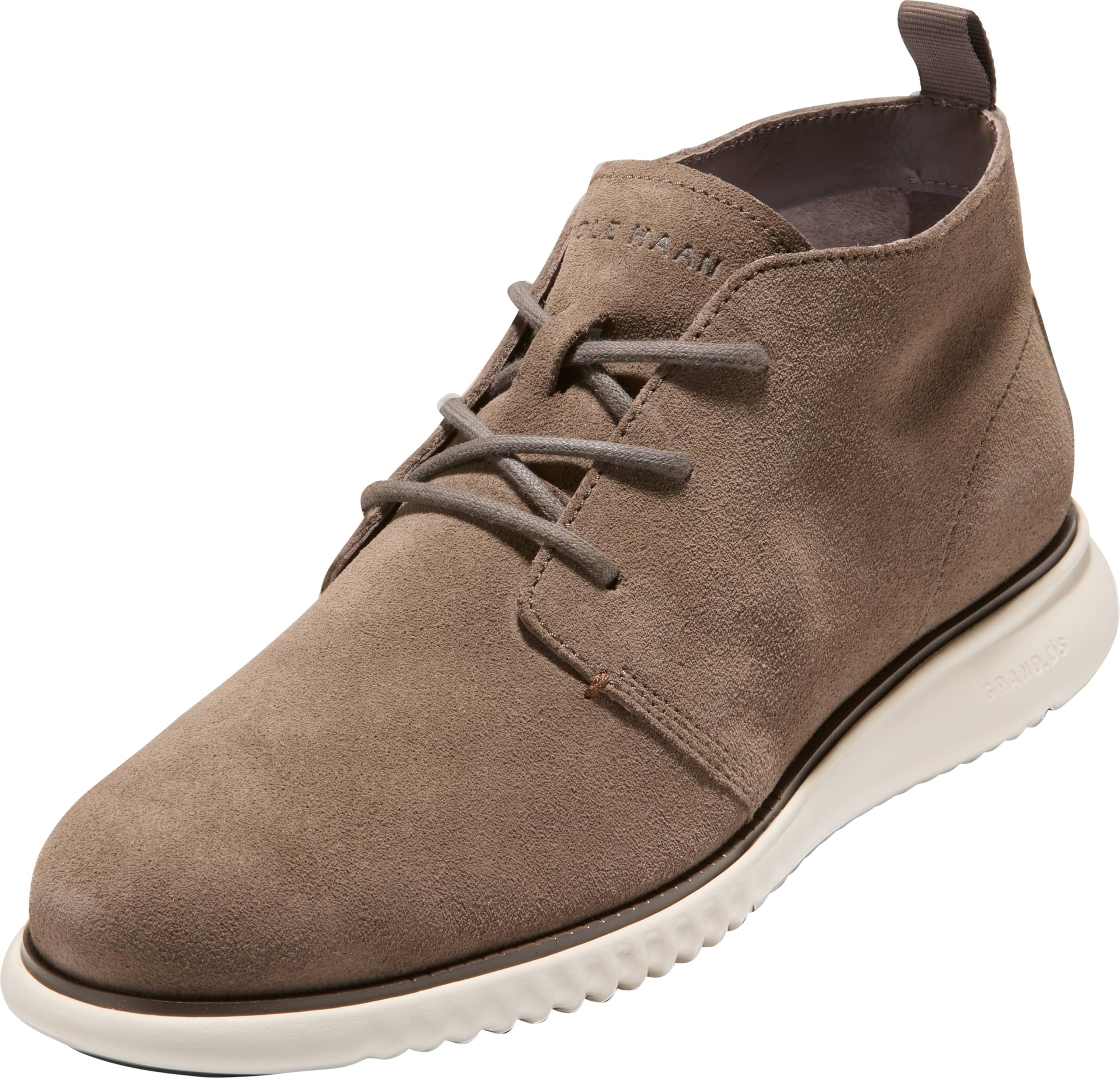 Cole Haan Men's 2.Zerogrand Chukka Boots, Morel Suede/Natural/Ivory, 10-M US Image