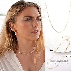 Aobei Pearl 18k Gold Plated Oval Link Chain Choker