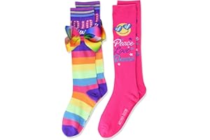 JoJo Siwa Girls' Big 2 Pack Knee High Socks
