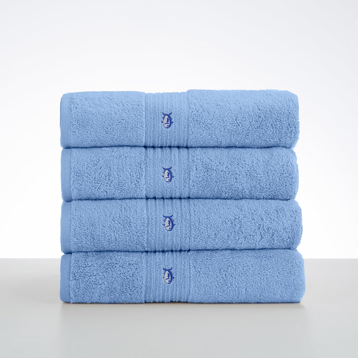 Southern Tide Performance 5.0 Bath Sheet, 34"W x 64"L, Blue: Home & Kitchen