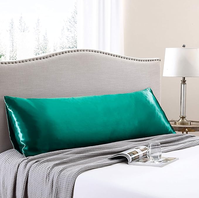 Love's cabin Body Pillow Cover, 20x54 inches Dark Green