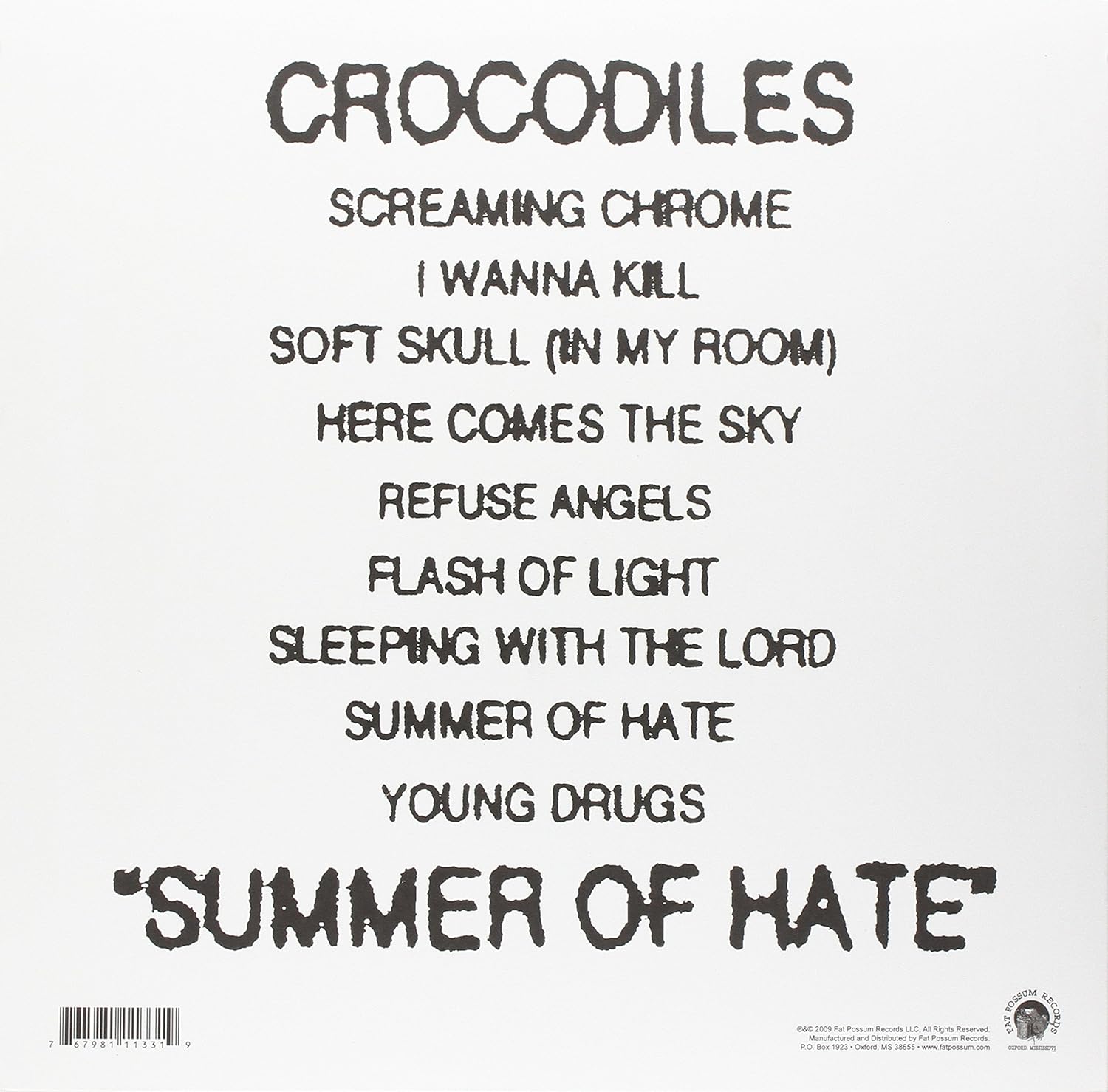 Crocodiles Summer Of Hate Vinyl Amazon Com Music