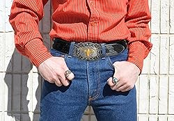XuoAz Western Cowboy PU Leather Belts - Men Women
