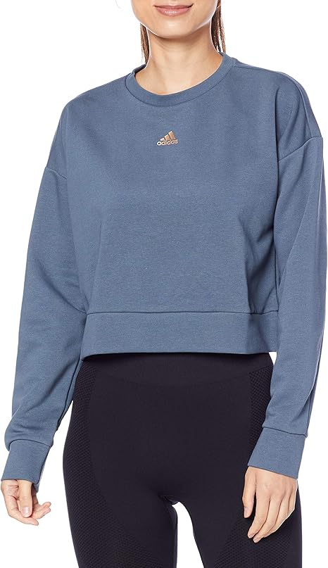 Amazon アディダス スウェット アディダス U4u クルーネック スウェットシャツ Iya78 レディース シャツ 通販