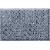 WaterHog Heavy Duty Doorway Mat, 2' x 3', Made in USA, Durable & Skid-Resistant Entryway Mat, Water-Trapping, Indoor/Outdoor Decorative Floor Covering, Cordova Collection, Bluestone