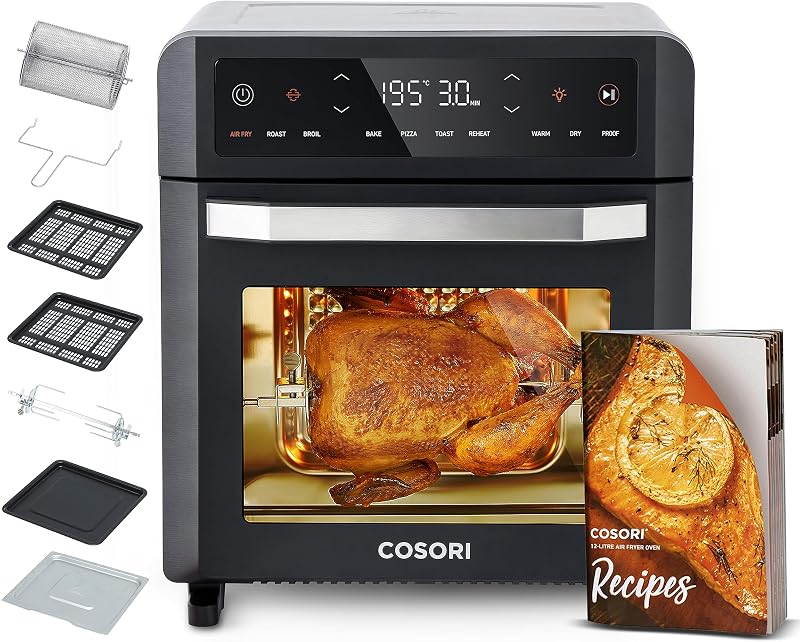 COSORI 12L Air Fryer Oven 1800W, 11-in-1 Rotisserie & Convection