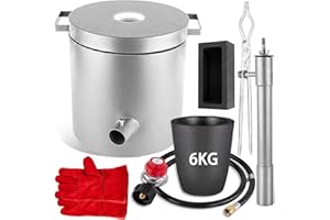 MAHOOMMAKH 6kg Gas Melting Furnace Kit Full for Metal Smelting Copper Aluminum