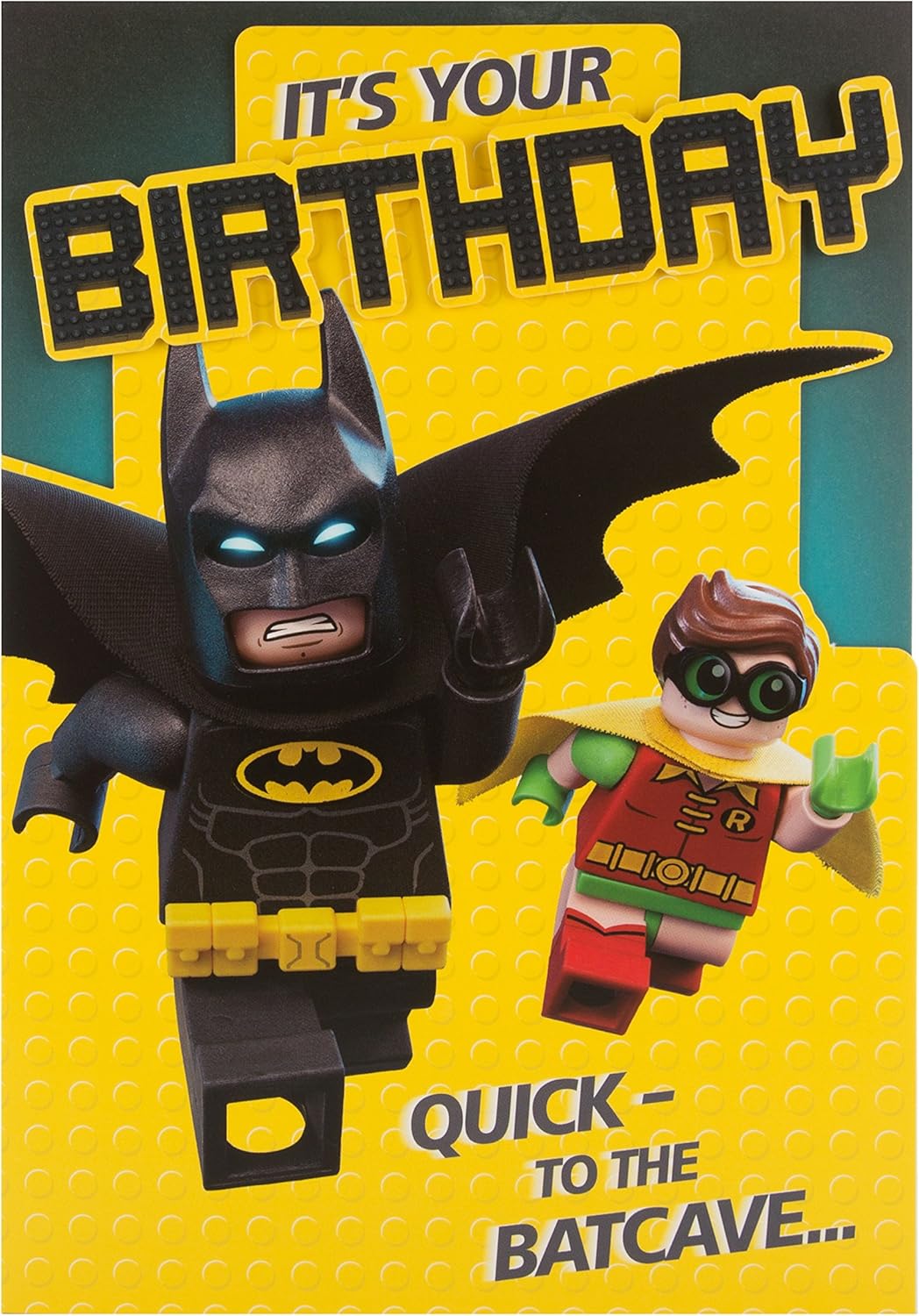 Cartes De Vœux Fournitures De Bureau Motif Lego Batman 3d Hallmark Carte Danniversaire De 5 Ans