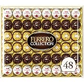 Ferrero Collection, 48 Count, Premium Gourmet Assorted Hazelnut Milk Chocolate, Dark Chocolate and Coconut, 18.2 oz