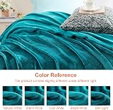 EHEYCIGA Double Size Fleece Blanket 150x200cm Teal Soft Throw for Sofa Bed view 6