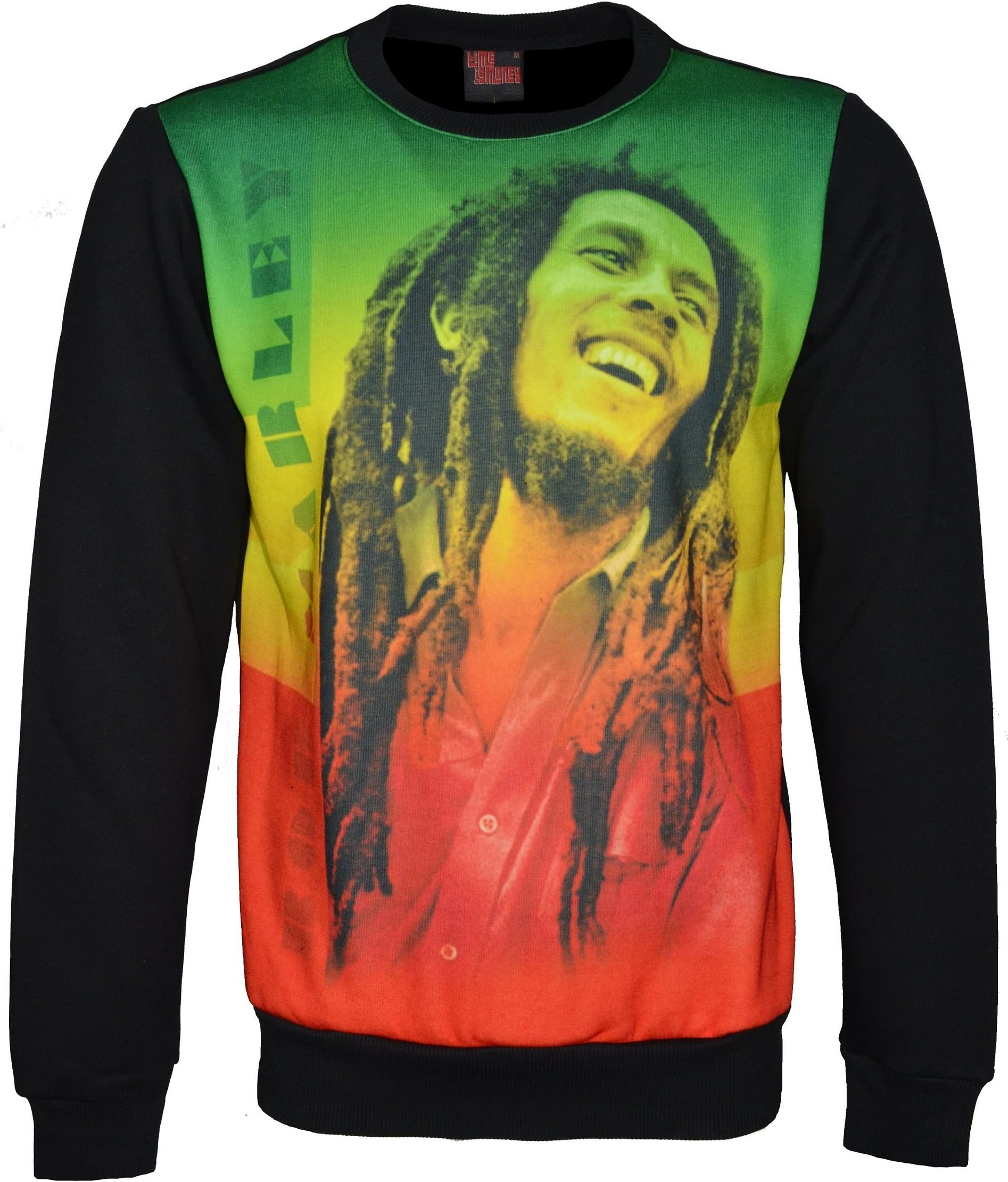 TIME IS MONEY Rasta Crew Neck Long Sleeve Sweat Shirt Fleece Jumper