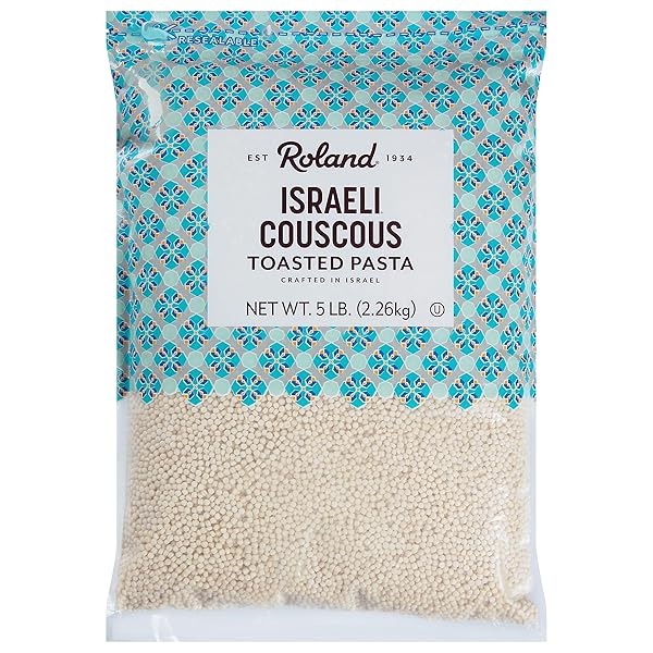 ROLAND FOODS ISRAELI COUSCOUS TOASTED PASTA, SPECIALTY IMPORTED FOOD, 5 POUND BAG, PACK OF 1