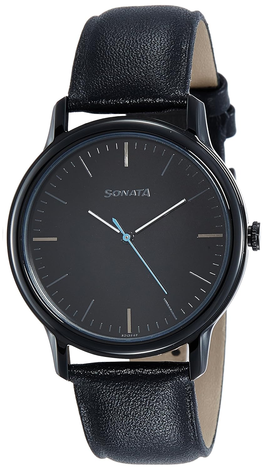 Buy Sonata Sleek Analog Black Dial Men's Watch NM7128NL01/NN7128NL01 at