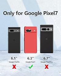 Dssairo 3 in 1 for Google Pixel 7 Case, with 2 Pack