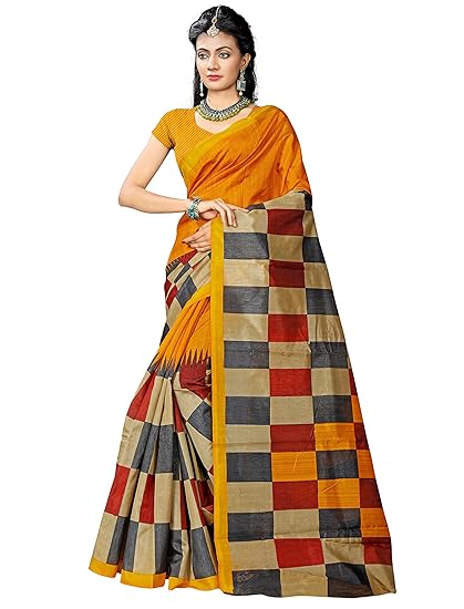 Winza Designer Cotton Saree with Blouse Piece