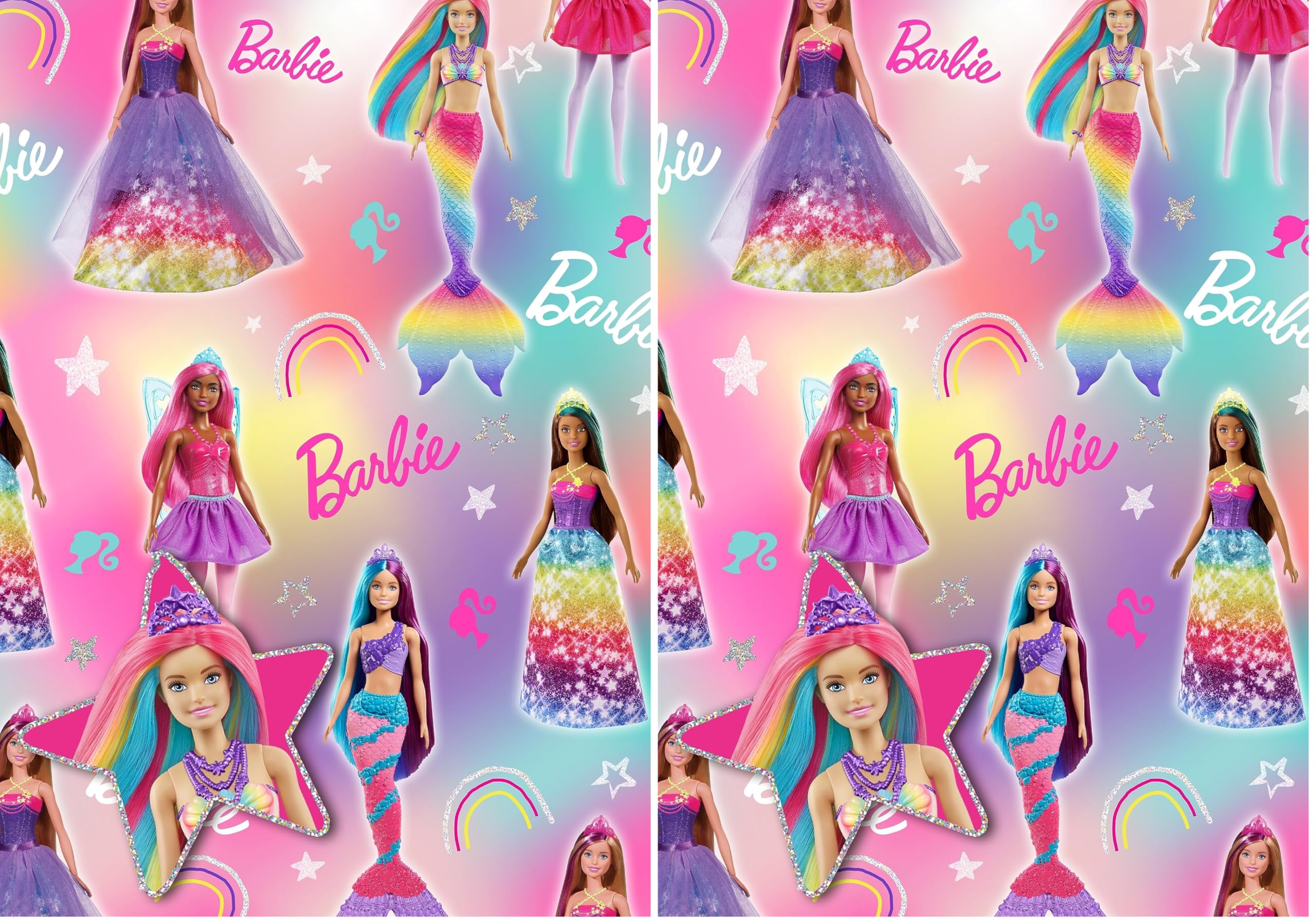 Barbie Gift Wrap And Tags (Pack of 2)