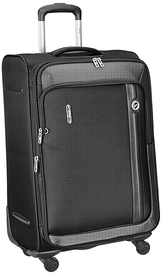VIP Unicorn Polyester 96 Ltrs Black Suitcase (STUNIW78BLK)