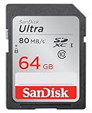 SanDisk SDSDUNC-064G-GN6IN Ultra Tarjeta de memoria SDXC de 64 GB (hasta 80 MB/s, Clase 10)