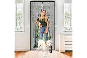 YOOMINI Magnetic Screen Door - Heavy Duty Mesh Door Screen | Easy Installation | Fits Sliding, Front, Back, and Patio | Size 38"x83"