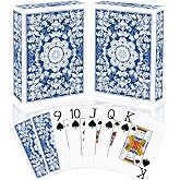 Metsyth Playing Cards, Deck of Cards, Playing Card 2 Pack (Blue) | Poker Cards Set, Jumbo Large Print Playing Cards for Adults Seniors, Card Games for Family, Game, Night, Party Supplies