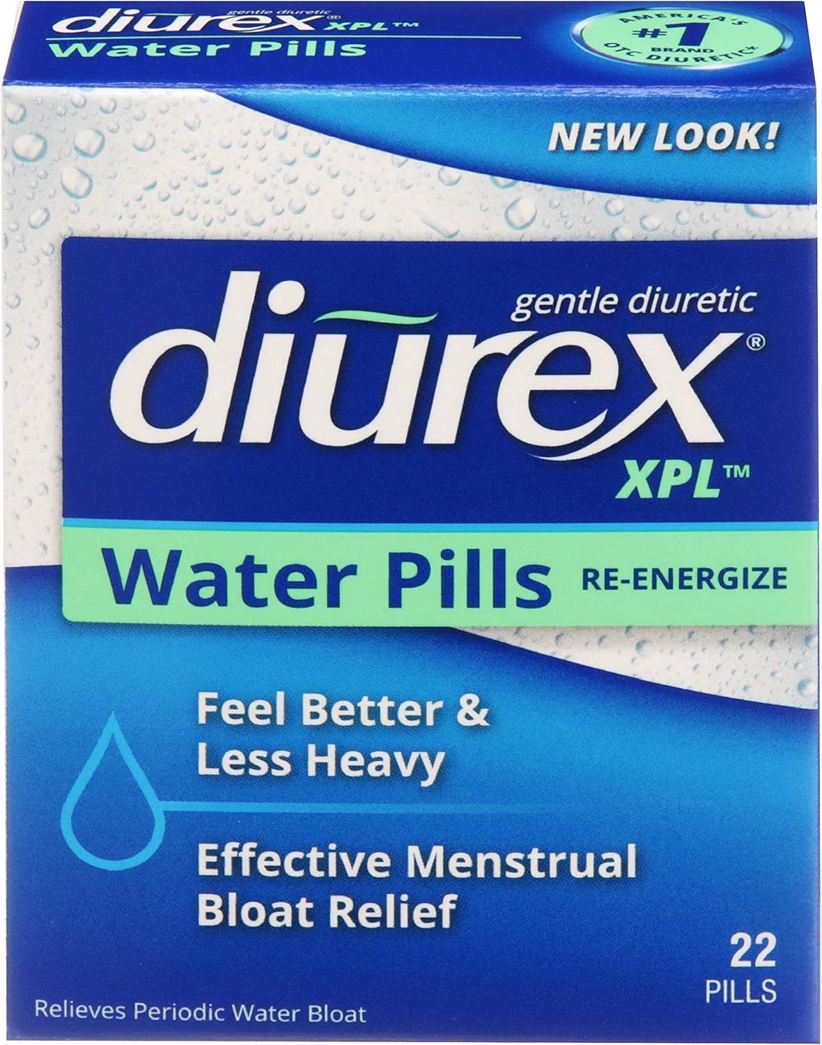 Diurex XPL Re-energizing Water Pills - Relieve Bloating & Fatigue - 22 Count: Health & Personal Care