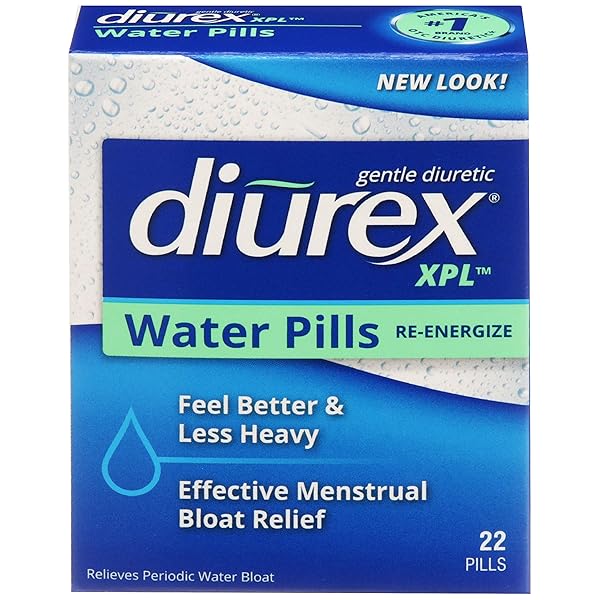 DIUREX XPL RE-ENERGIZING WATER PILLS – RELIEVE BLOATING & FATIGUE – 22 COUNT