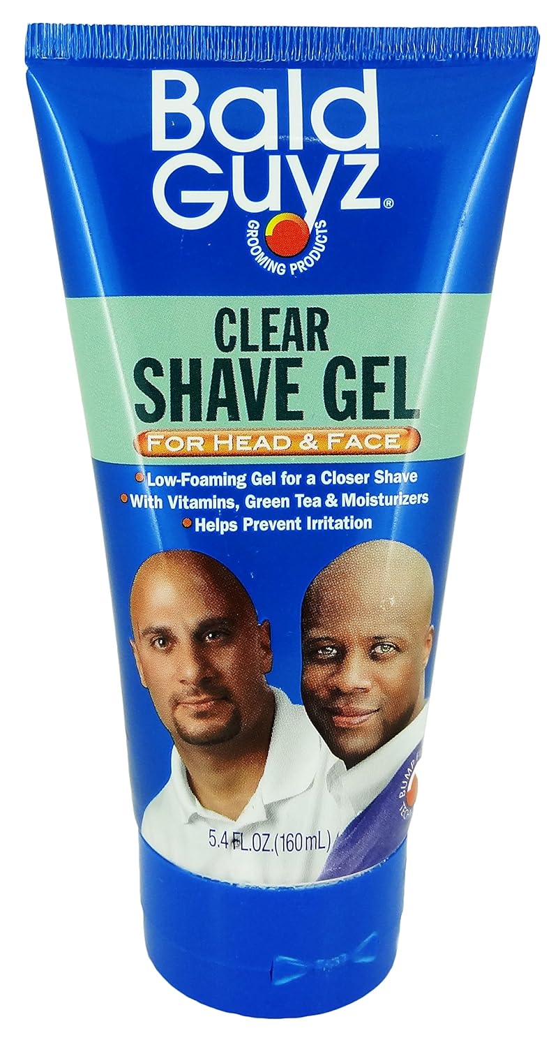 Bald Guyz Clear Original Shave Gel, 5.4 Ounce