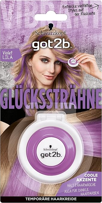 Schwarzkopf Got2b Glückssträhne Haarfarbe, Violet Lila, 2er Pack (2 x 4 g)