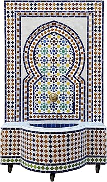 Marokkanischer orientalischer ORIGINAL Mosaik Gartenbrunnen Brunnen