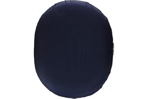 DMI Seat Cushion Donut Pillow and Chair Pillow for Tailbone Pain Relief, Hemorrhoids, Prostate, Pregnancy, Post Natal, Pressure Relief and Surgery, 14 x 12.5 x 3, Navy