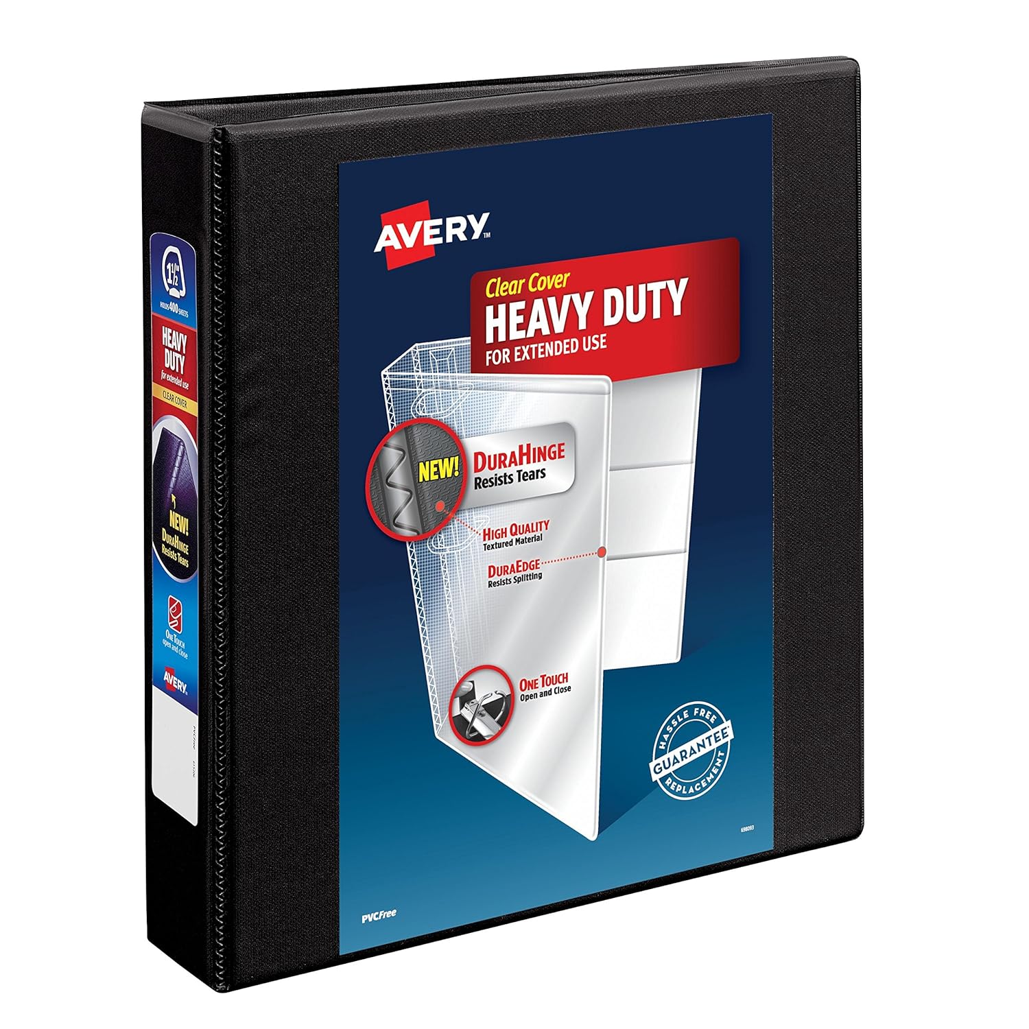 Avery HeavyDuty View Binder with 1.5 Inch One Touch EZD