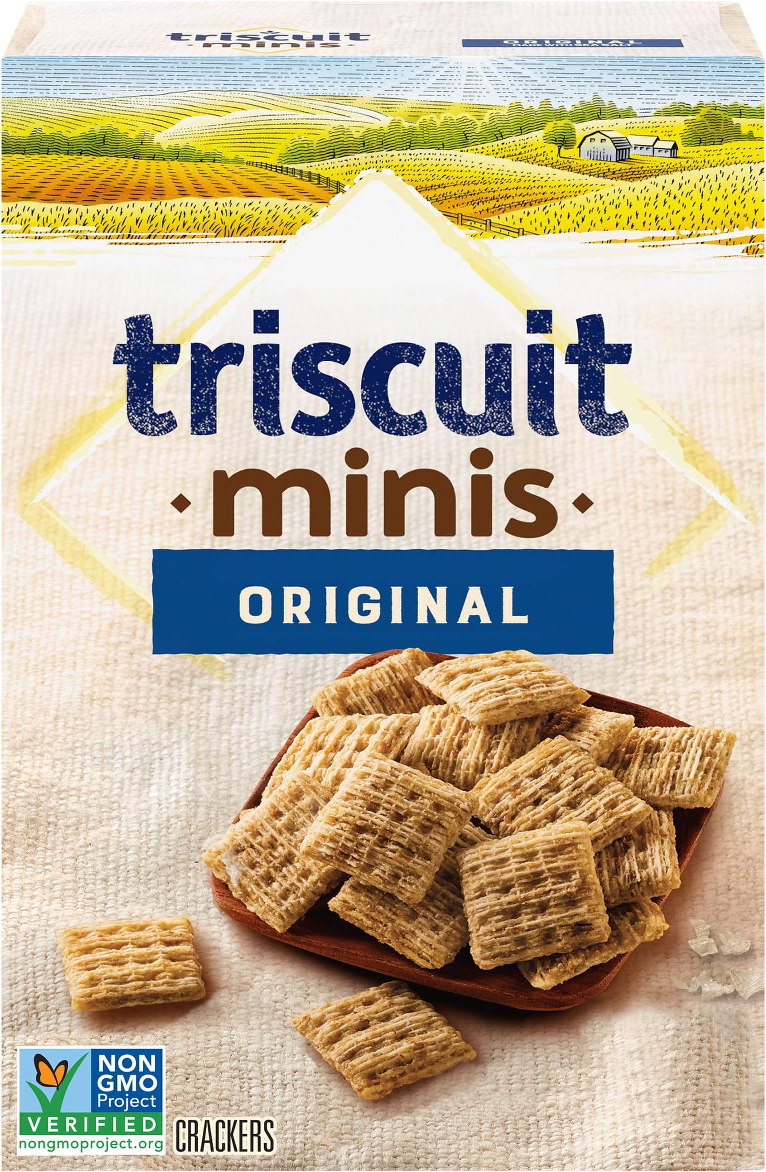 Triscuit Minis Original Crackers, Non-GMO, 8 Ounce