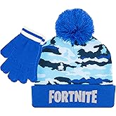 Fortnite Boys Winter Beanie Hat and Snow Gloves for Boys 2 Piece Set