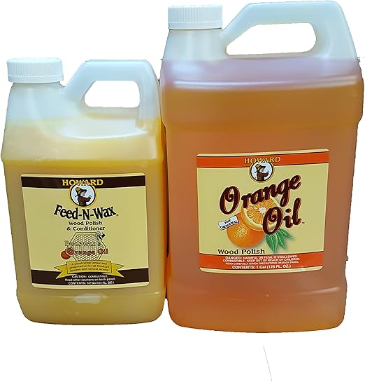 Amazon Com Howard Feed N Wax 1 2 Gallon And Howard Orange Oil