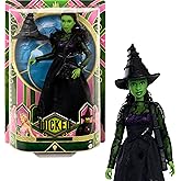 Mattel Universal Wicked Elphaba Fashion Doll & Accessories with Green Skin, Braided Black Hair, Posability & Removable Ballro