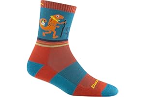 DARN TOUGH VERMONT Darn Tough Jr. Kids' Sal Micro Crew Lightweight with Cushion Hiking Sock (Style 3043) -