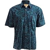 Johari West Indo Sapphire Tropical Cotton Shirt