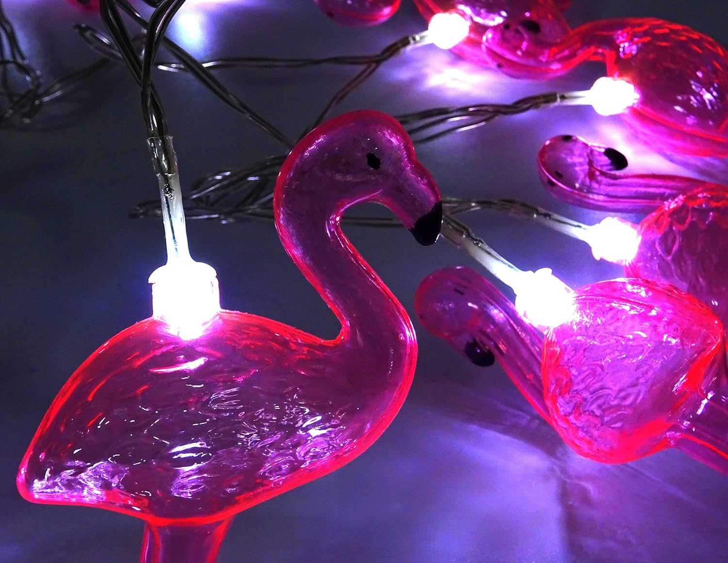 Christmas Concepts® 10 White Battery Operated LED Lights with Shades, Christmas String Lights, Party Lights - Image 5