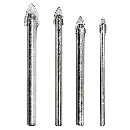 Sr Punta Trapano Per Piastrelle Vetro Ceramica Professionali Set Trapano Piastrelle Box In Plastica 4 Pz 4568 Mm