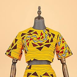 Tracksuit Set for Women African Print Tops and