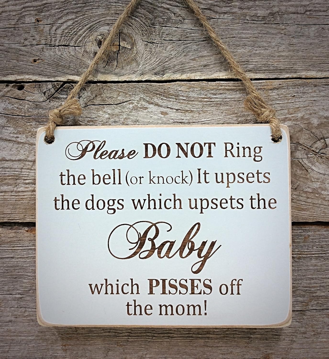 Hanging Door Sign Sleeping Baby Nursery Decor Baby Sleeping Sign